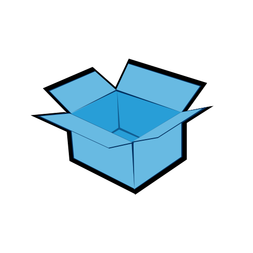 Blue box icon