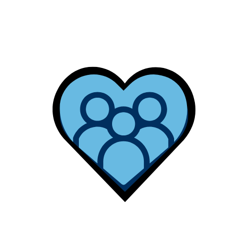 Blue heart icon